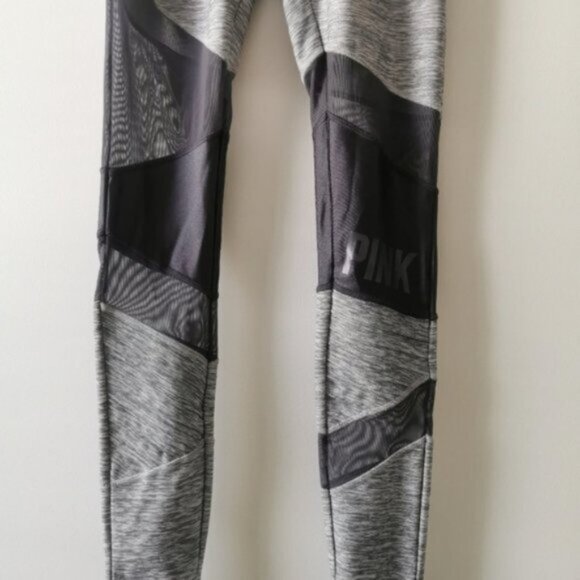 PINK mesh gray leggings - Picture 8 of 8